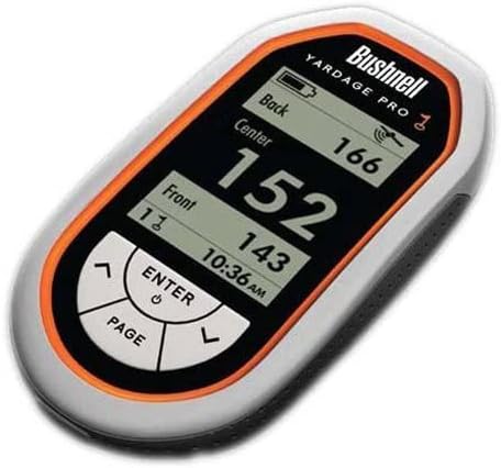 Unidad GPS Bushnell Yardage Pro Golf (naranja/negro, modelo 368100)