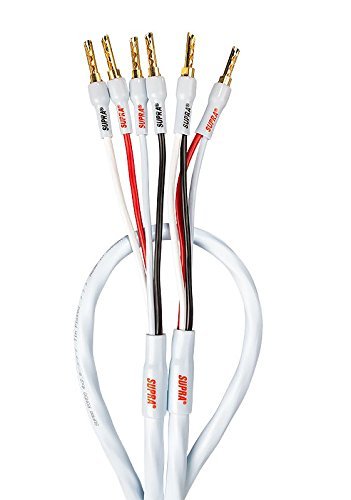 Supra Cables Rondo Lautsprecherkabel 4 x 2.5 Bi-Wire CombiCon Crimp, 4.00m