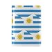 Reisepasshülle aus Leder von Uruguay-Flagge, für Damen und Herren, Reisepasshülle