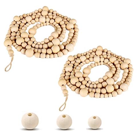 Wooden Beads Garland for Rustic Farmhouse Decor Cover