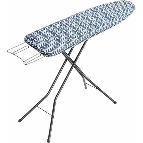 APEXCHASER Ironing Board, Full Size Iron Board with Iron Rest, lightweight Ironing Board with Height Adjustable, Extra Thick Heat-Resistant Cover with Padding, Heavy-Duty Sturdy Metal Legs, 49x13 Blue Cover