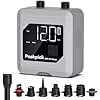 Peakpick Bomba eléctrica de tabla de remo de 20 PSI, funciona con pilas recargables, inflado y desinflado inteligente de doble etapa, bomba de aire SUP de apagado automático para tablas de remo,
