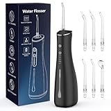 Munddusche Kabellos Elektrisch Zahnreiniger 4 Modi 4 Düsen Munddusche IPX7 Wasserdicht für Reise and Zuhause 13