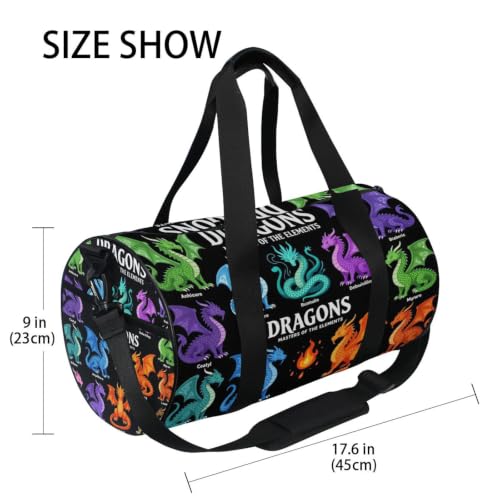 Bolsa de lona redonda con bolsillo interior para ordenar tu ropa 4