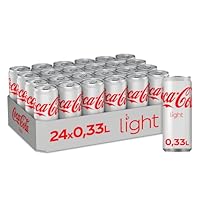 Coca-Cola Light Taste - mit originalem Coca-Cola-Geschmack - ohne Kalorien - erfrischendes Softgetränk in coolen Einweg Dosen (24 x 330 ml)