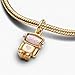 ZURWTCH Spinnable Face Robot Dangle Charm Fit Women Bracelet Necklaces Fashion Gifts 925 Sterling Silver DIY Jewelry (Spinnable Face Robot Dangle Charm 1034)