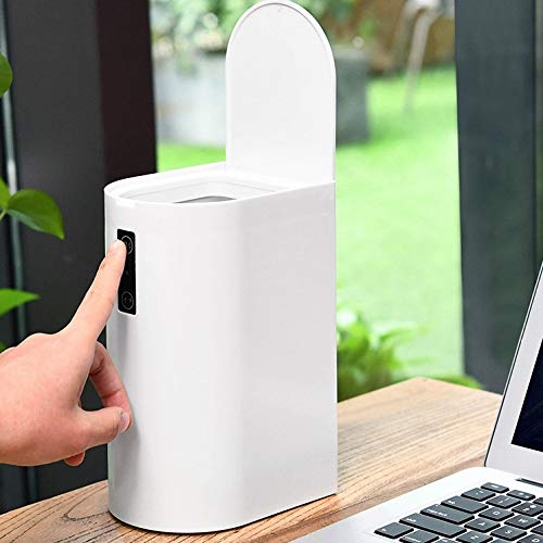 Bote de basura eléctrico inteligente con inducción automática miniatura 3