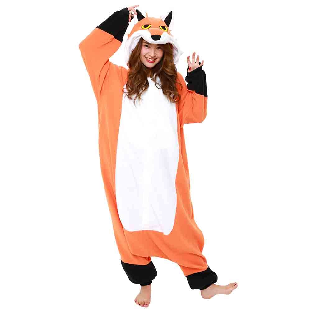 SAZAC Disfraz de Kigurumi de zorro rojo para Halloween