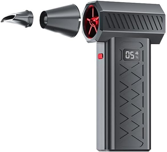 Mini Turbo Snow Blower, 130,000 RPM Mini LED Turbo Snow Blower for Car with Dual Mode Design, Portable Snow Whiz Turbo Blower Ideal for Vehicle Snow Removal and Home Cleaning