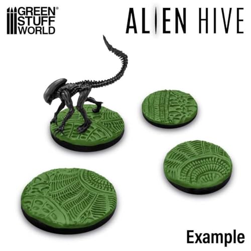 Rolling Pin Alien Hive Green Stuff World rouleau de modelage texture nette - 3