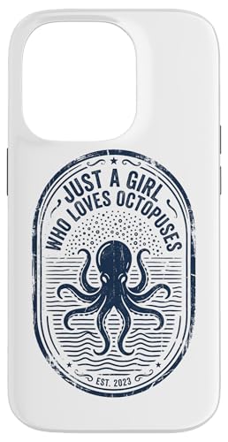Just A Girl Who Loves Octopuses���B���e�[�W�o�b�W �X�}�z�P�[�X iPhone 14 Pro �p