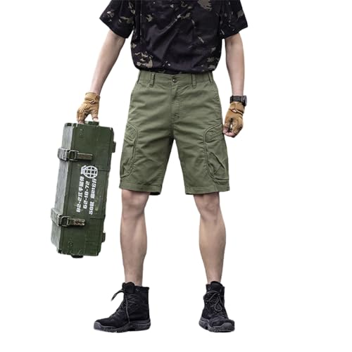 Shorts homme style cargo pour la randonnée et le plein air en tissu résistant multipoche