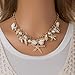 choice of all Shell Necklaces for Women Layered Starfish Seashell Charm Necklace Beach Conch Jewelry Costume Women Fashion Accessories Summer Outfits for Women