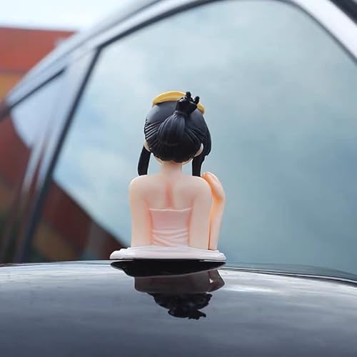 Dimcaso Chest Shaking Car Ornaments, Anime Figure Girl Car Dashboard Decorations, Collectible Figurines Cute Anime Girl Figure, Chest Shaking Ornament For Room Car Decor (Rem+Sonic+Kanako) #TOP5