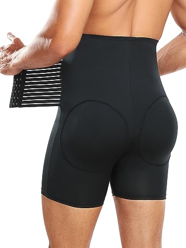 bslingerie Men Slimming Tummy Control Shorts Compression High Waist Shapewear Hip Enhancer Brief2
