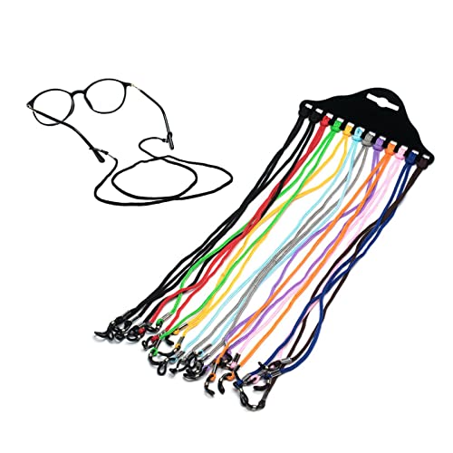 YAWALL Cordones de Gafas Cuerda de Colgar - 12 Piezas Cadena Gafas para Mujer Hombre, Ajustable Cordon de Gafas de Sol, Adecuado para Infantil, Jóvenes, Ancianos Cover