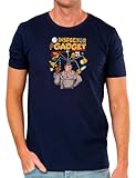 Camisetas EGB Camiseta Adulto/Niño Inspector Gadget Ochenteras 80´s Retro Comic Tallas Especiales (Marino, M)