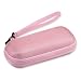 AGPTEK Carrying Case, EVA Zipper Carrying Hard Case Cover for Digital Voice Recorders, MP3 Players, USB Cable, Earphones-Bose QC20, Memory Cards, U Disk, Pink