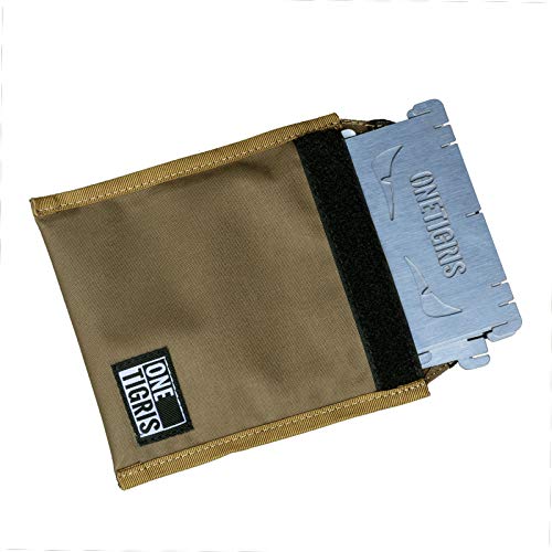 Onetigris Camping Backpacking Stove Portable Foldable Burning Wood Stove For Outdoor Hiking Picnic Bbq,Stainless Steel (Medium) #TOP7