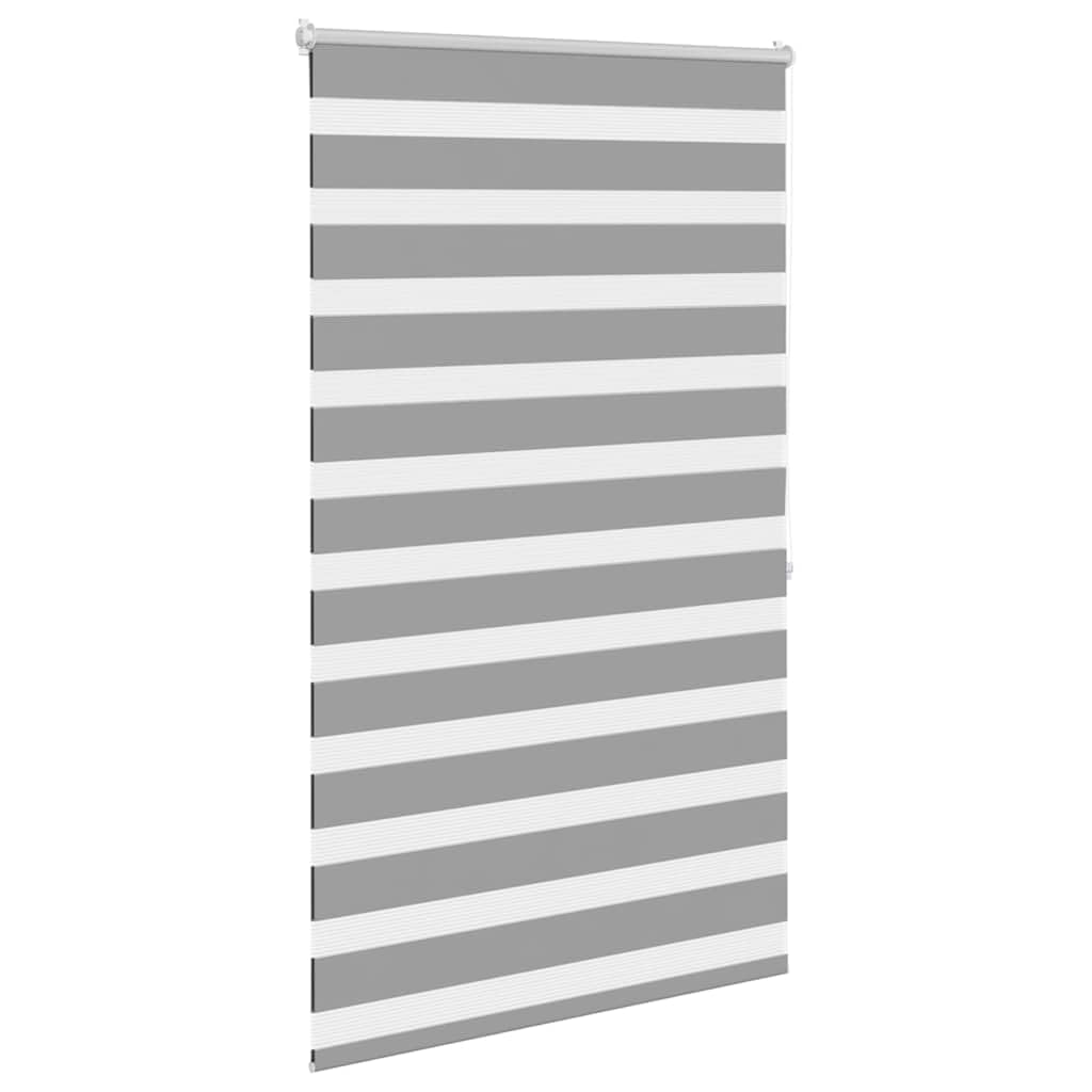 Store vénitien zébré en Tissu Gris 100,9 x 175 cm, Largeur 96,7 cm, Store Enrouleur tamisant pour fenêtre, Protection Solaire et intimité, Installation Simple pour Baie vitrée et Chambre