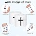2 Pcs Christian Wrist Tape with Cross Athletic Tape 2in x 23ft Sports Tapes Cotton Self Adhesive Bandage Wrap for Soccer Football Baseball Boxing Gymnastics Athlete Training (2 White)