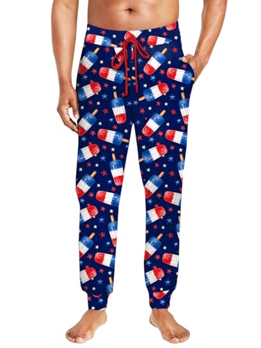 Deerose Mens St. Patricks Day Pajama Pants Drawstring Elastic Waist Pants with Pockets