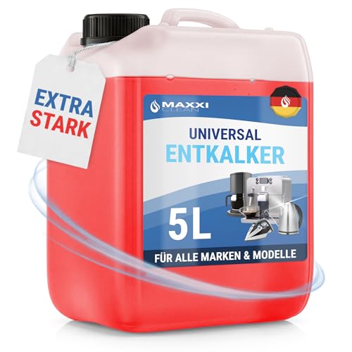 Maxxi Clean I Détartrant concentré universel I Bidon de 5 l pour machines à café et machines à café I Concentré avec indicateur de couleur I Utilisation universelle pour toutes les marques