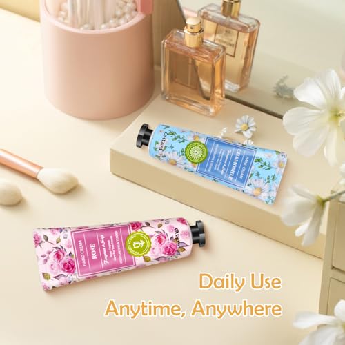 Crema de Mano Mini, 10 x 30ml Crema de Mano Fragancia Homitadora de pies para manos secas y agrietadas, pequeño regalo para mujeres, Regalo de Cumpleaños - imagen 7