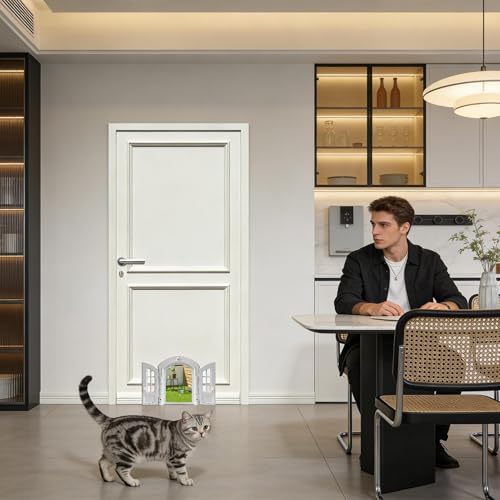Porte pour chat résolvant les problèmes d'accès avec installation facile - 3