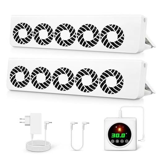 ecoCalm Ventilador para Radiadores con Control de Termostato, 10 Ventiladores Mejorados (Duo Set)