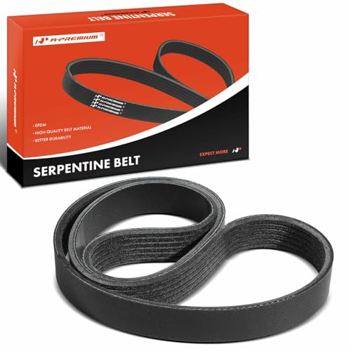 A-Premium Engine Serpentine Drive Belt Compatible with Volkswagen Golf 1995 & Mini Cooper 2010-2016, Cooper Countryman Paceman & Mitsubishi Mirage G4-1.2L 1.6L 1.8L 1.9L 2.0L 2.8L, 35.26 Inches