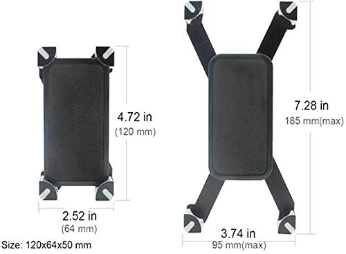 Image of DCZ Full Metal Body Bike & Scooty360 Degree Rotating Mobile Holder Stand for Bike, Scooty,Bicycle | Anti-Vibration /Shake Pads | Mobiles Size Upto 6.5 inch Inch - Random Colors (Activa)