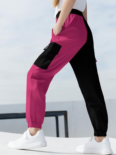 Image of SANGTREE Girls & Womens Drawstring Cargo Jogger Pants,3 Years - Women 3XL