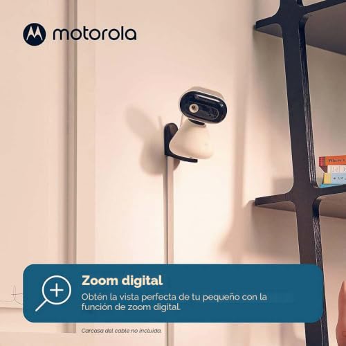 Miniatura 3 de Motorola Nursery PIP1200 Vigilabebés con Cámara, Unidad de Padres de 2,8 pulgadas, Comunicación Bidireccional, Temperatura Ambiente, Visión Nocturna por Infrarrojos, Alcance de 300 m