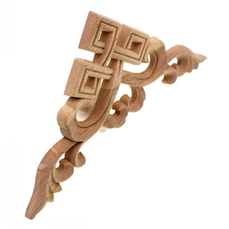 Moulures décoratives en bois d'angle de 40cm pour customiser une commode rétro - 4