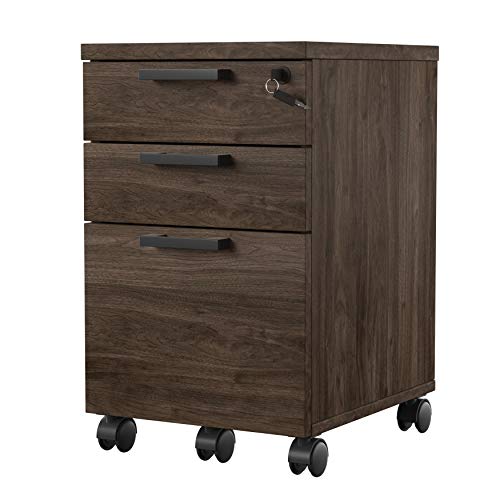 Right2Home Industrial Farmhouse Walnut File Cabinet
