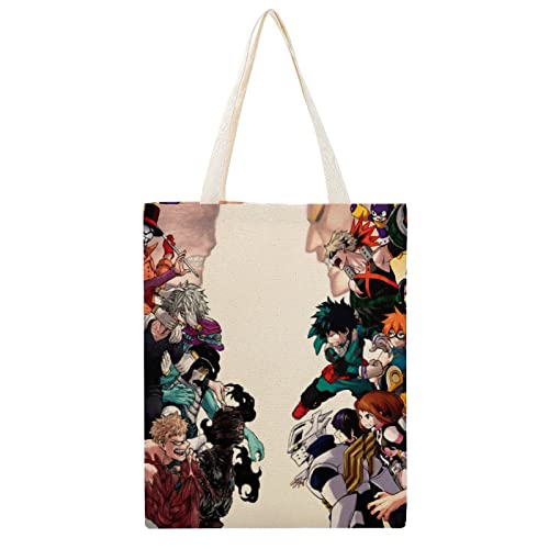 [JMI] 僕のヒーローアカデミア エコバッグ 買い物袋 折りたたみ エコバッグ おしゃれ コンビニバッグ 軽い ショッピングバッグ 収納繰り返し洗えるレジバッグ 軽量 防水 買い物袋 男女兼用 軽量 耐久性 幅 38x46cmのサムネイル