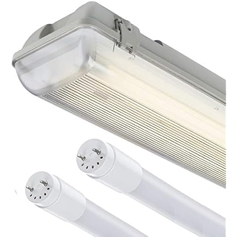 5Ft LED Twin Batten Fitting with Tubes Cover