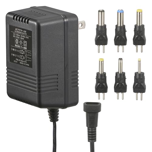 オーム電機 AudioComm ACアダプター DC4.5V対応 変換プラグ6種付き 電源アダプター ポータブル機器専用 AV-DR4505N 03-6178 OHM