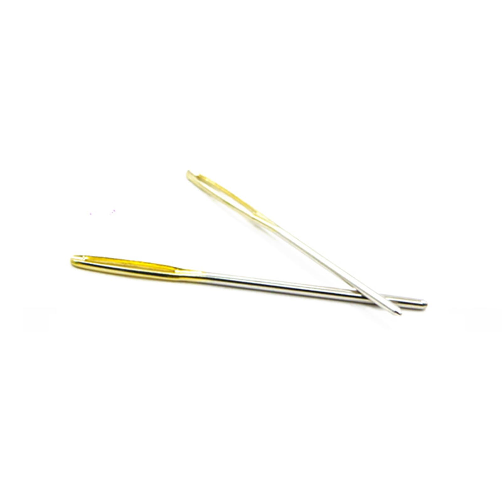 2 Pieces Large Eye Blunt Needles, Darning Needle, Steel Yarn Darning Knitter for Wool, Thick Hand Knitting & Darnings, Yarn Sewing Needles for Knitting, Crochet, and Embroidery (2 Size)