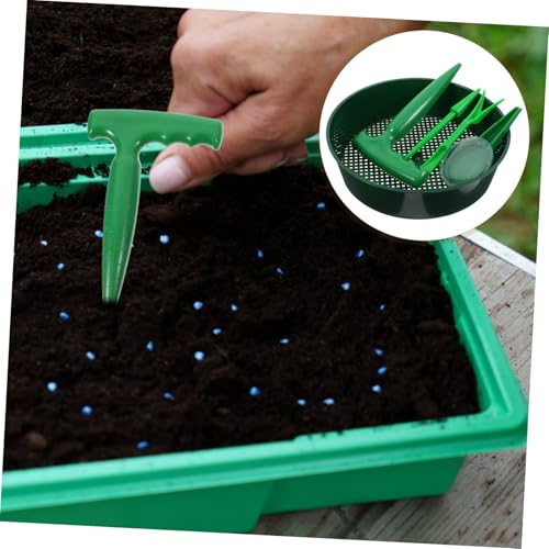 TOYANDONA Conjunto de Herramientas para Trasplante de Plantas Suculentas Kit de Jardinería con de Suelo Pala para Perforar y Sembradora Manual Accesorios para Plantas - imagen 8