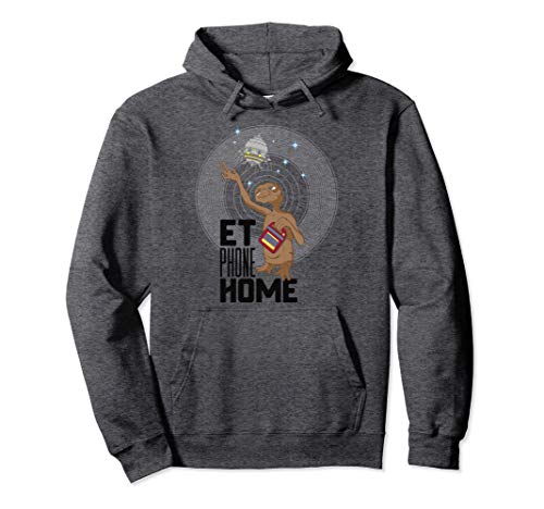 E.T. Phone Home Spaceship Flying Away Hoodie