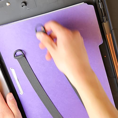 Caixa de armazenamento Officemate OIC Carry All 83324, tamanho carta/legal, preto/cinza