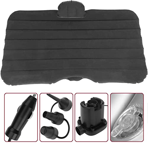 PrixPrime - Kit Materasso Gonfiabile Nero con