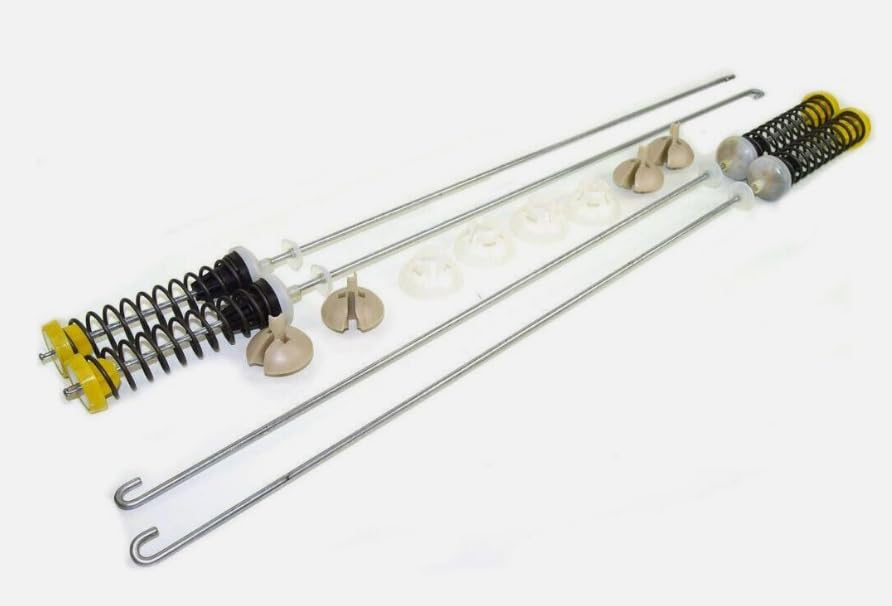 W10780045 Genuine Washer Suspension Rod Spring Kit 25-1/2 inReplacement for Whirlpool OEM
