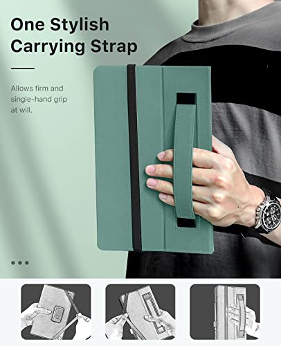 Image of MoKo Case Fits All-New Kindle Fire HD 10 & 10 Plus Tablet (13th /11th Generation, 2023 /2021 Release) 10.1 inch - Slim Folding Stand Cover with Auto Wake /Sleep, Dark Green Forest