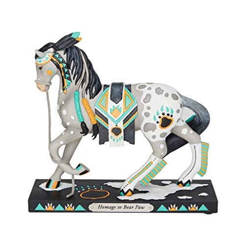 Enesco Trail of Painted Ponies Homage to Bear Paw Figurine, 7.75 Inch, Multicolor