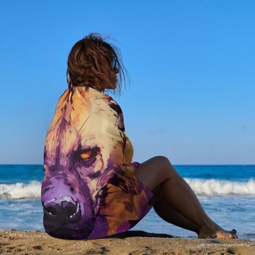 Serviettes de plage haute absorption et séchage rapide - 5