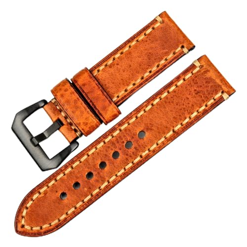 Bracelet montre cuir souple italien vert résistant pour remplacer un bracelet rigide