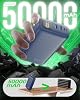 Cargador Portátil OHOVIV Banco de Energía 50000mAh, PD 22.5W | Carga 4 Veces Más Rápida, Hasta 55% en 30 Minutos, Esencial para Viajes, Cargador de Teléfono para iPhone 17/16/15 Serie, Galaxy, Azul Océano 8